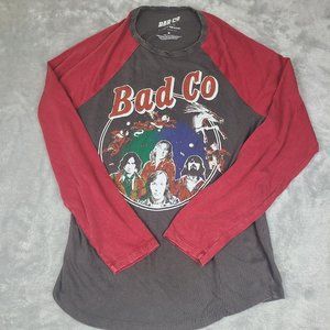 Lucky Brand Bad Co Baseball T-Shirt Red &‎ Gray Size Medium